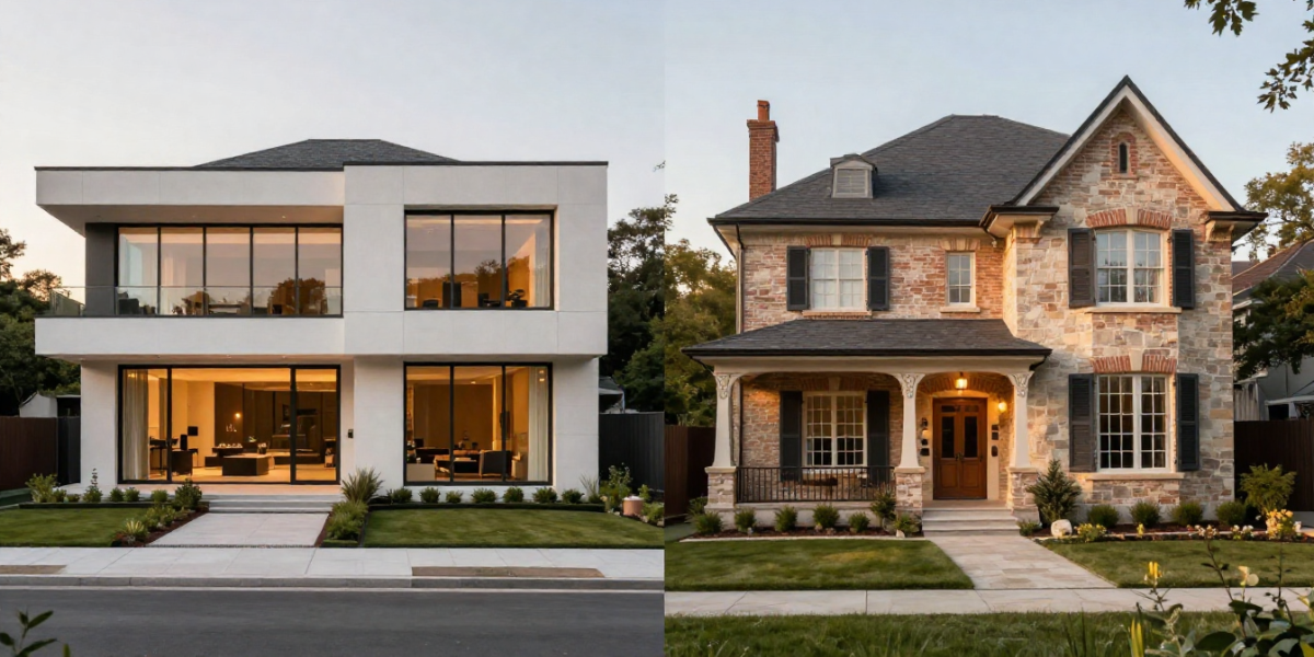Modern vs. Traditional Custom Homes: Which Style Fits Your Lifestyle?